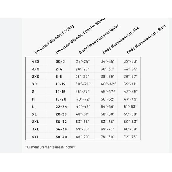 Universal Standard Long Sleeve Crew Neck T-Shirt Size (00-0) 4XS NEW - Picture 9 of 9